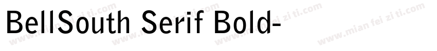 BellSouth Serif Bold字体转换